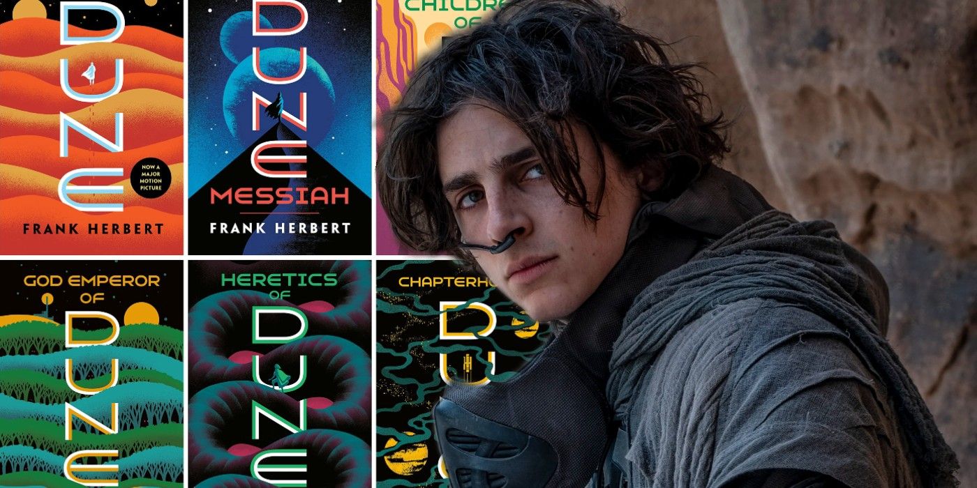 Dune book covers with Paul Atreides